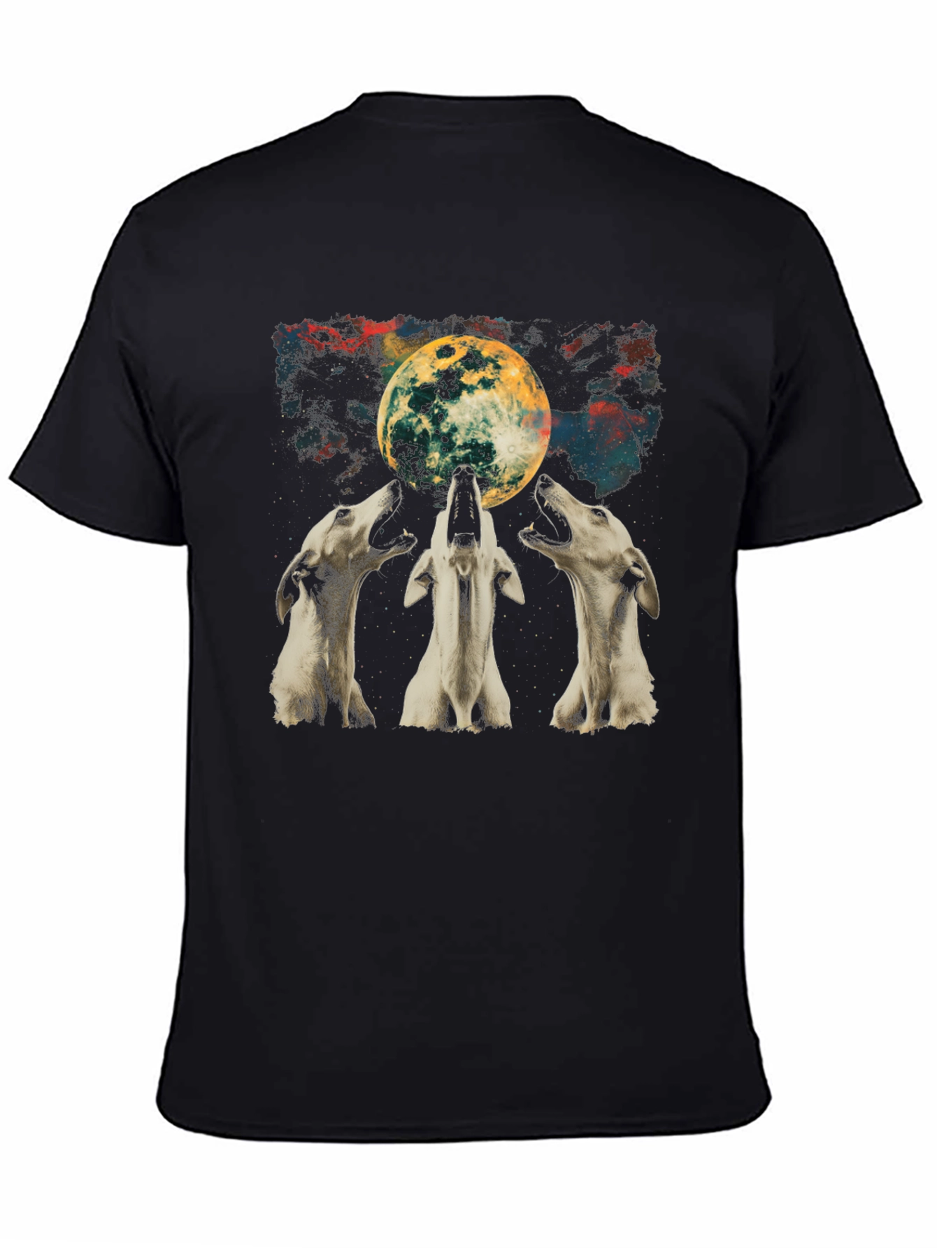 Wolf Moon Graphic Tee - Unisex Black T-Shirt