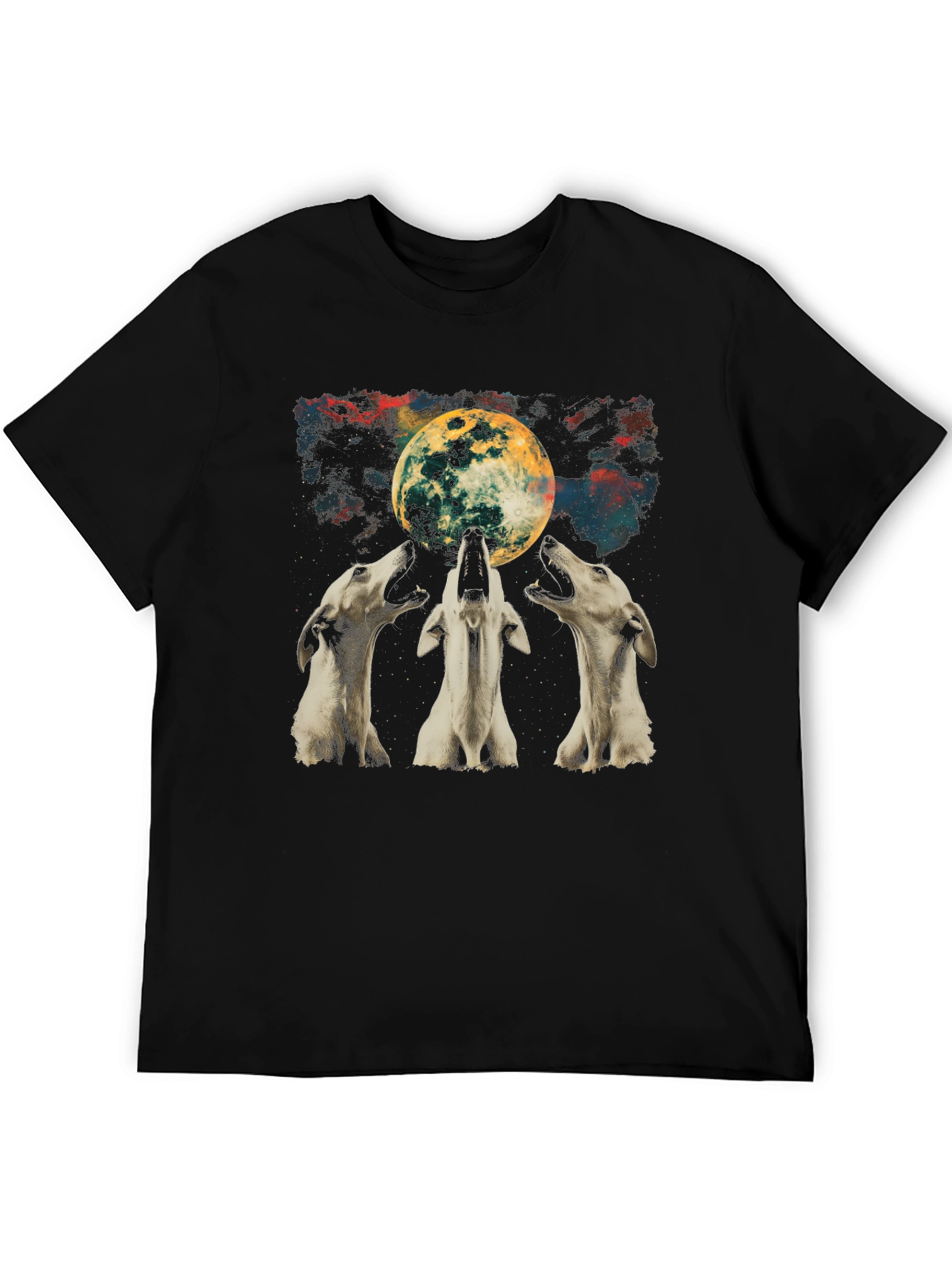Wolf Moon Graphic Tee - Unisex Black T-Shirt