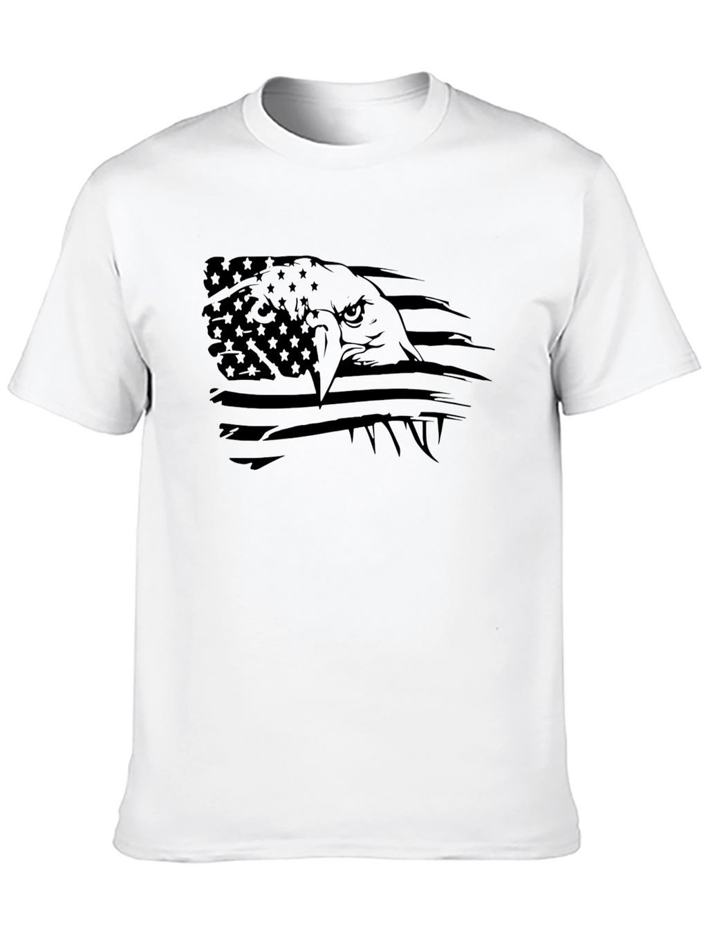 American Eagle Flag Graphic T-Shirt - Black