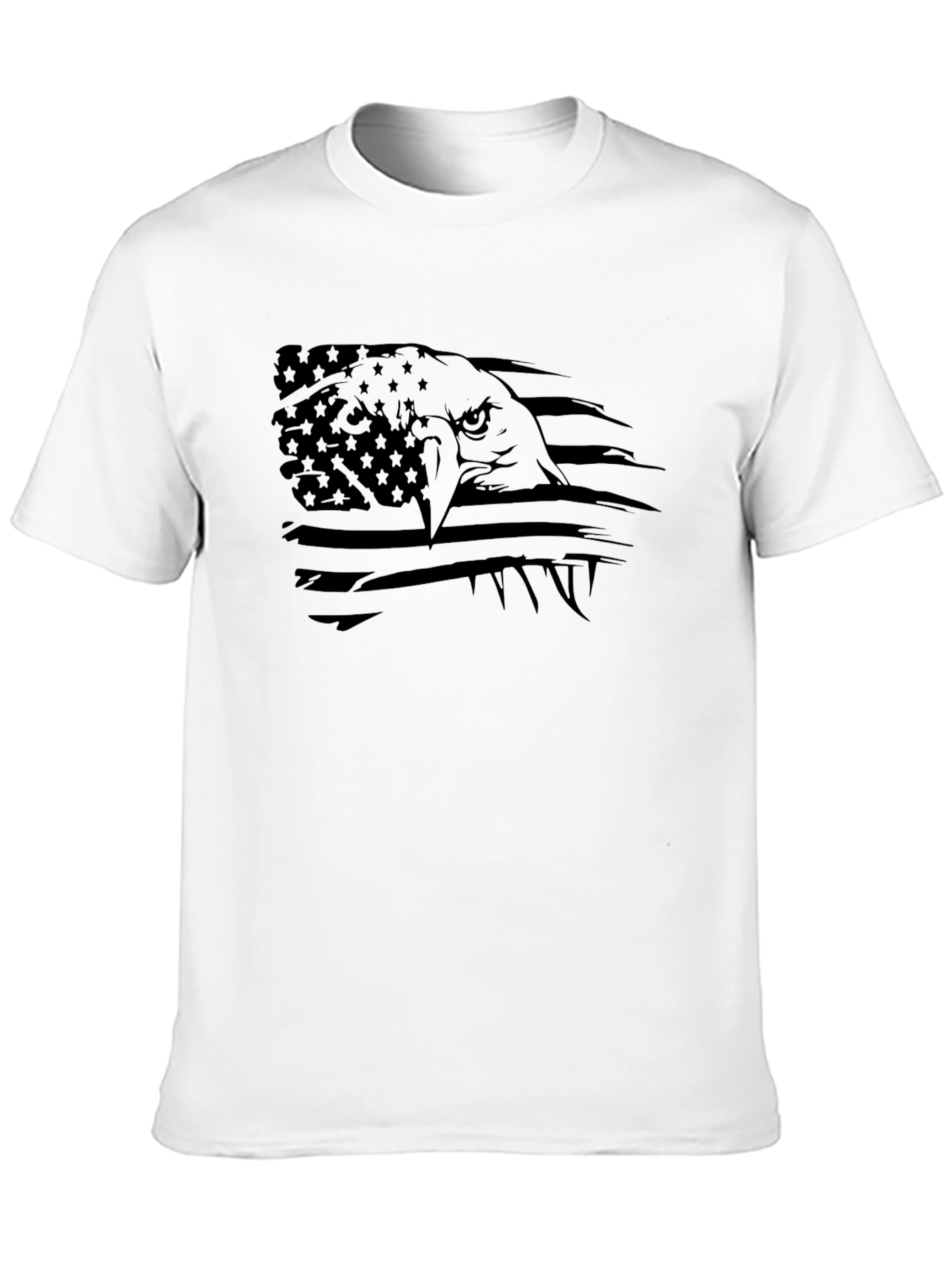 American Eagle Flag Graphic T-Shirt - Black