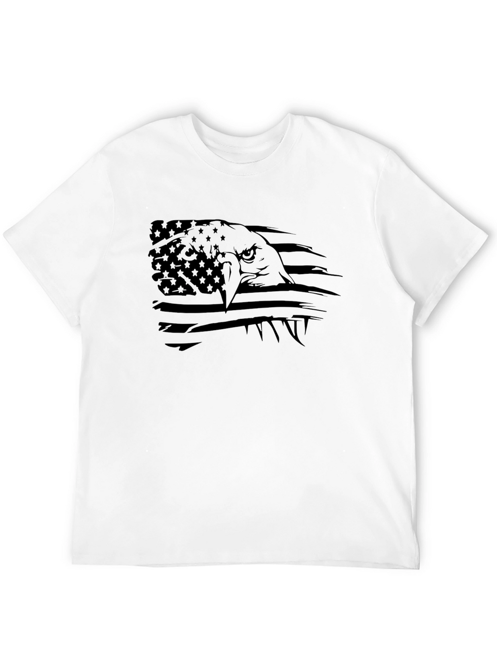 American Eagle Flag Graphic T-Shirt - Black