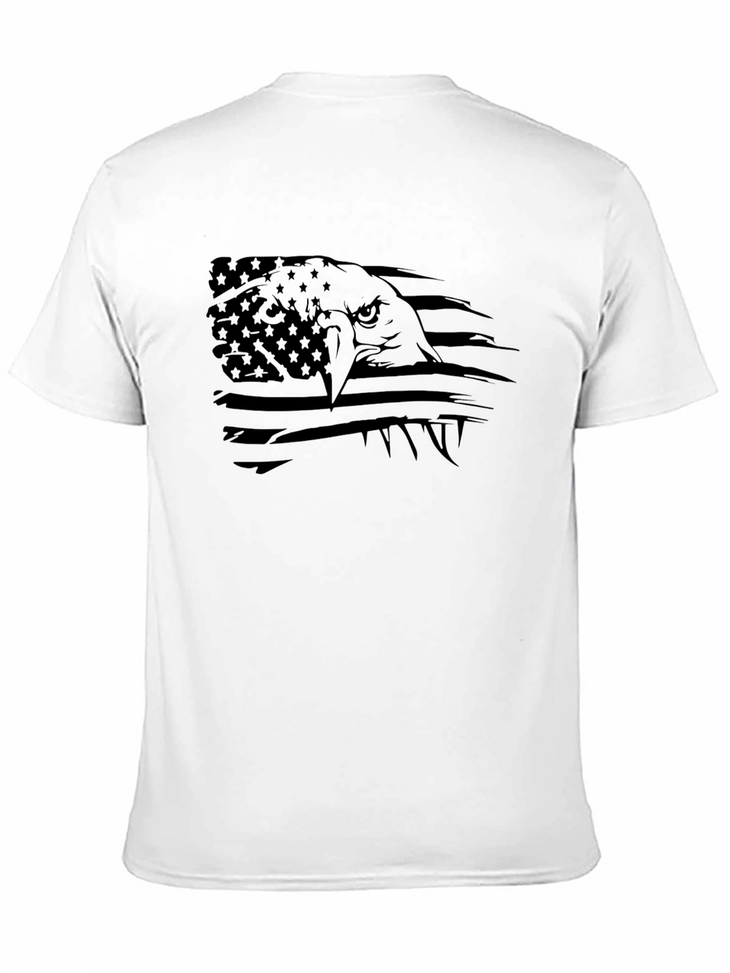 American Eagle Flag Graphic T-Shirt - Black