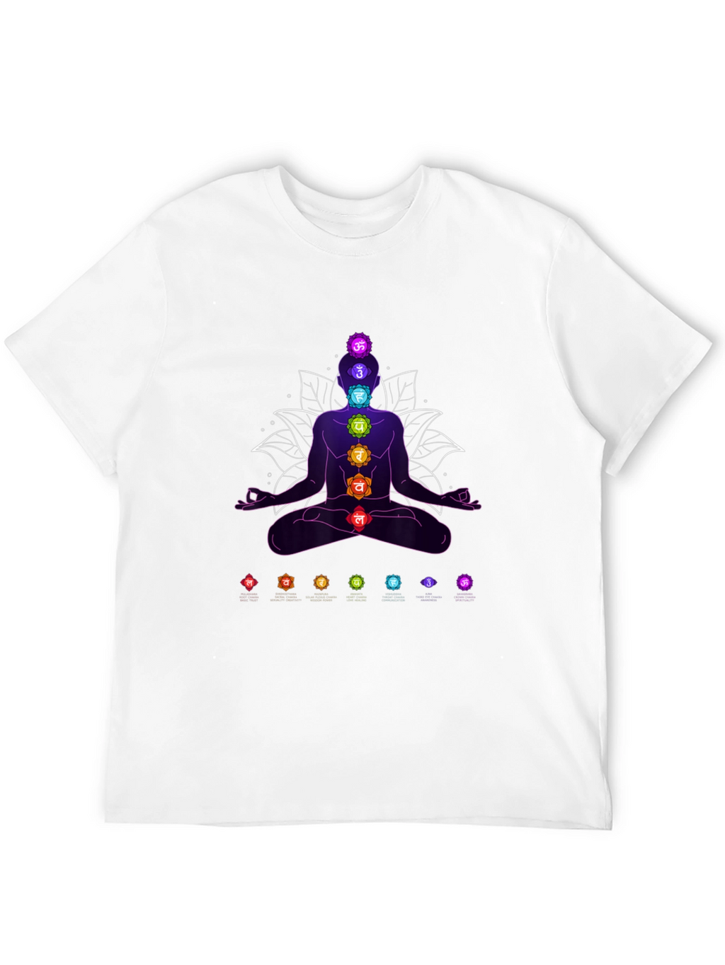 Chakra Meditation T-Shirt - Spiritual Design