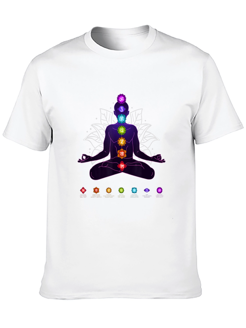 Chakra Meditation T-Shirt - Spiritual Design