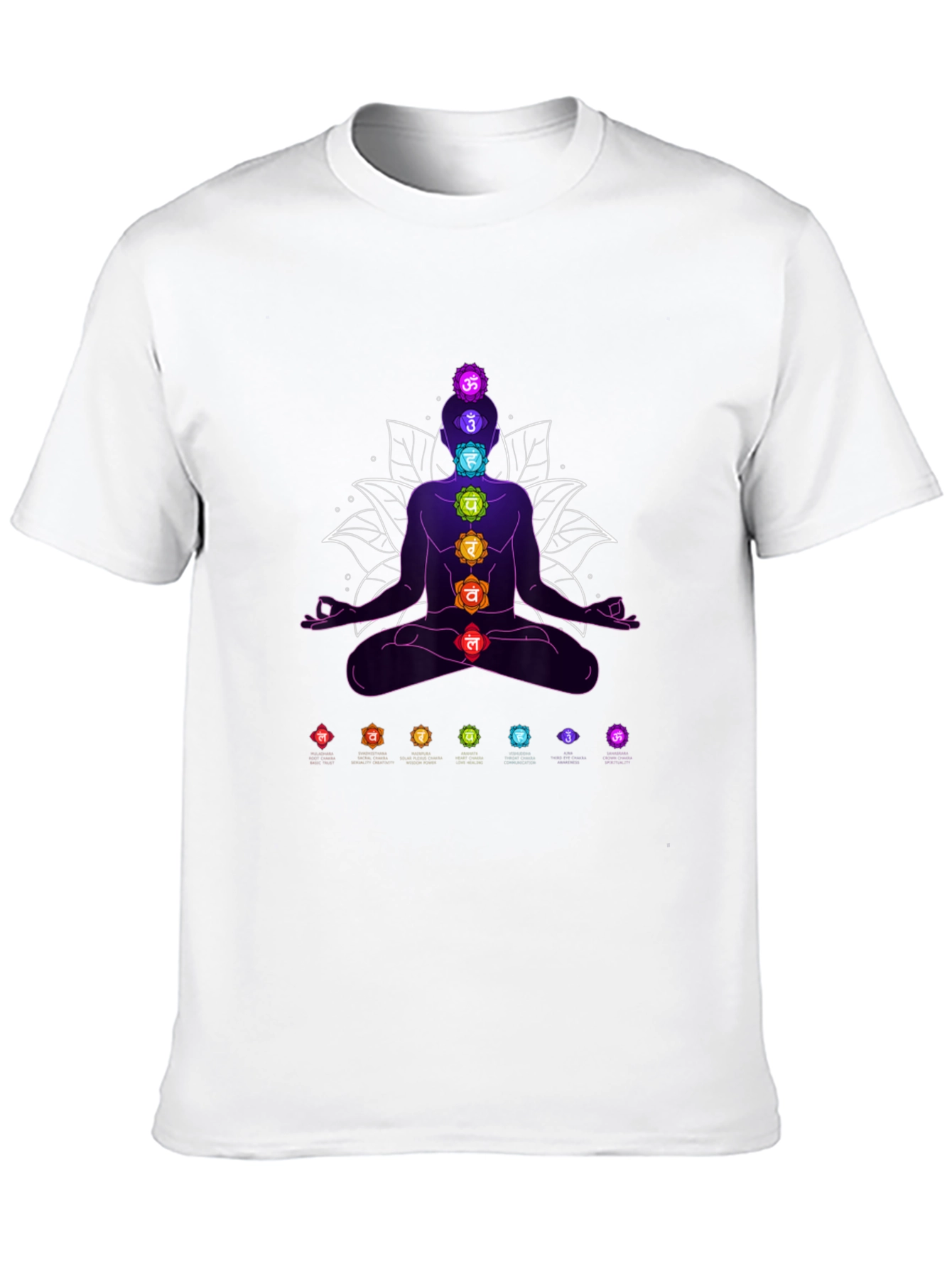 Chakra Meditation T-Shirt - Spiritual Design