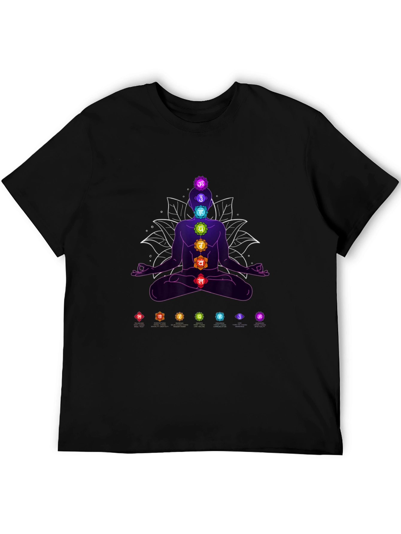 Chakra Meditation T-Shirt - Spiritual Design