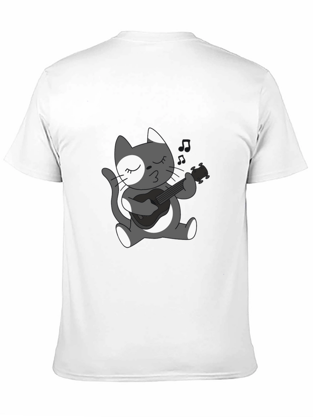Cool Cat Guitarist Graphic T-Shirt