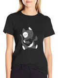Cool Cat Guitarist Graphic T-Shirt