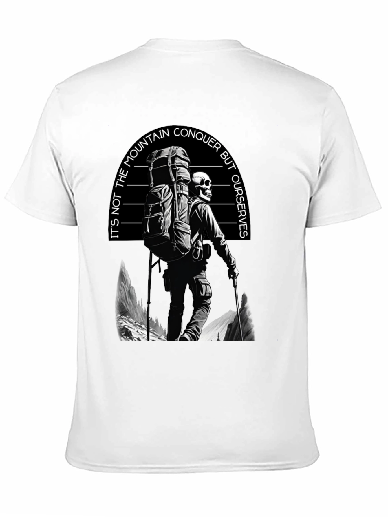 Conquer Yourself Graphic T-Shirt - Black Cotton Tee
