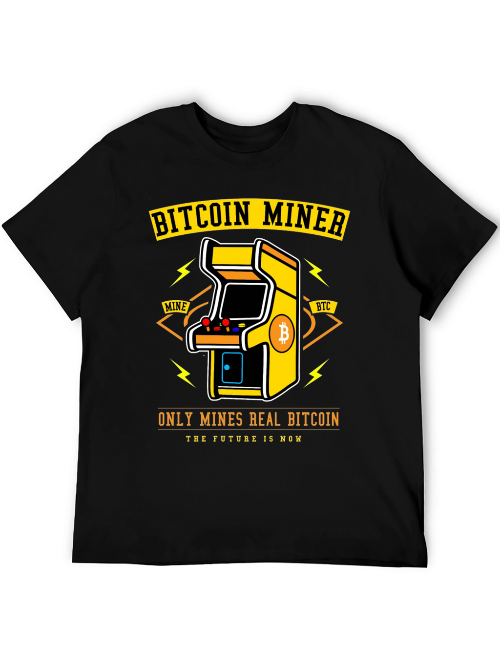 Bitcoin Miner Arcade T-Shirt - Crypto HODL