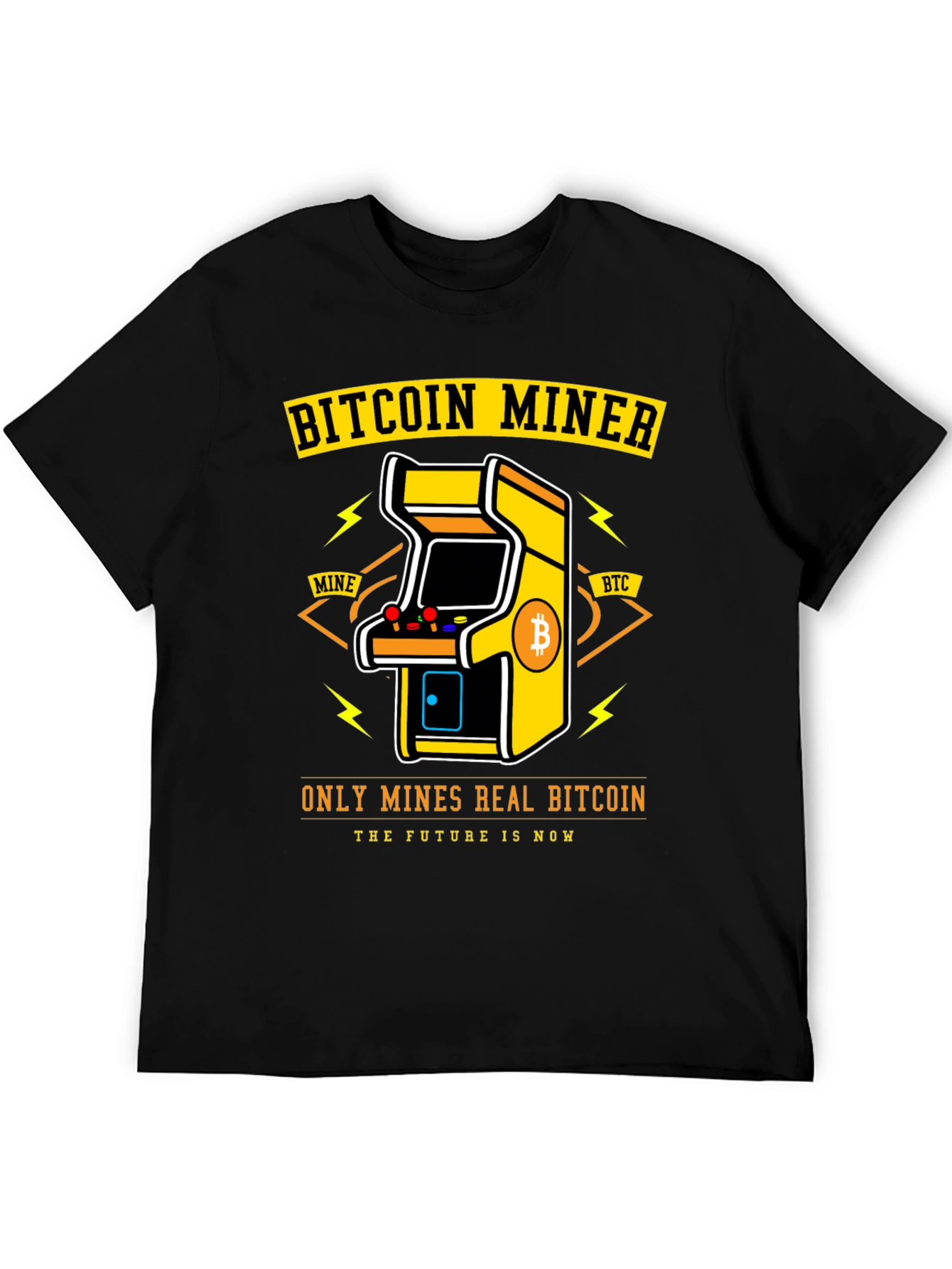 Bitcoin Miner Arcade T-Shirt - Crypto HODL