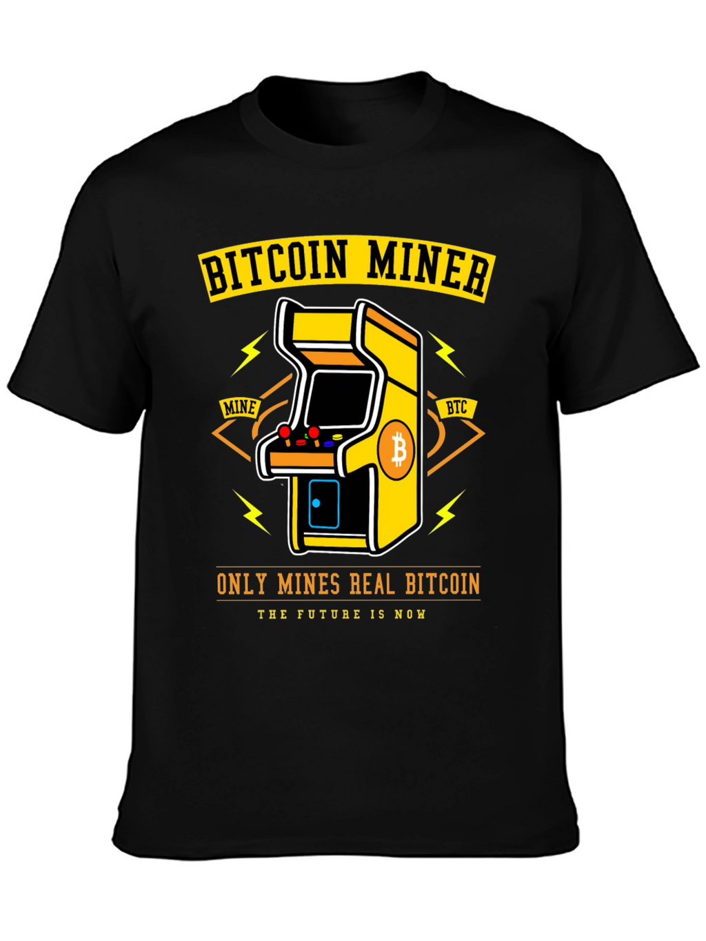 Bitcoin Miner Arcade T-Shirt - Crypto HODL
