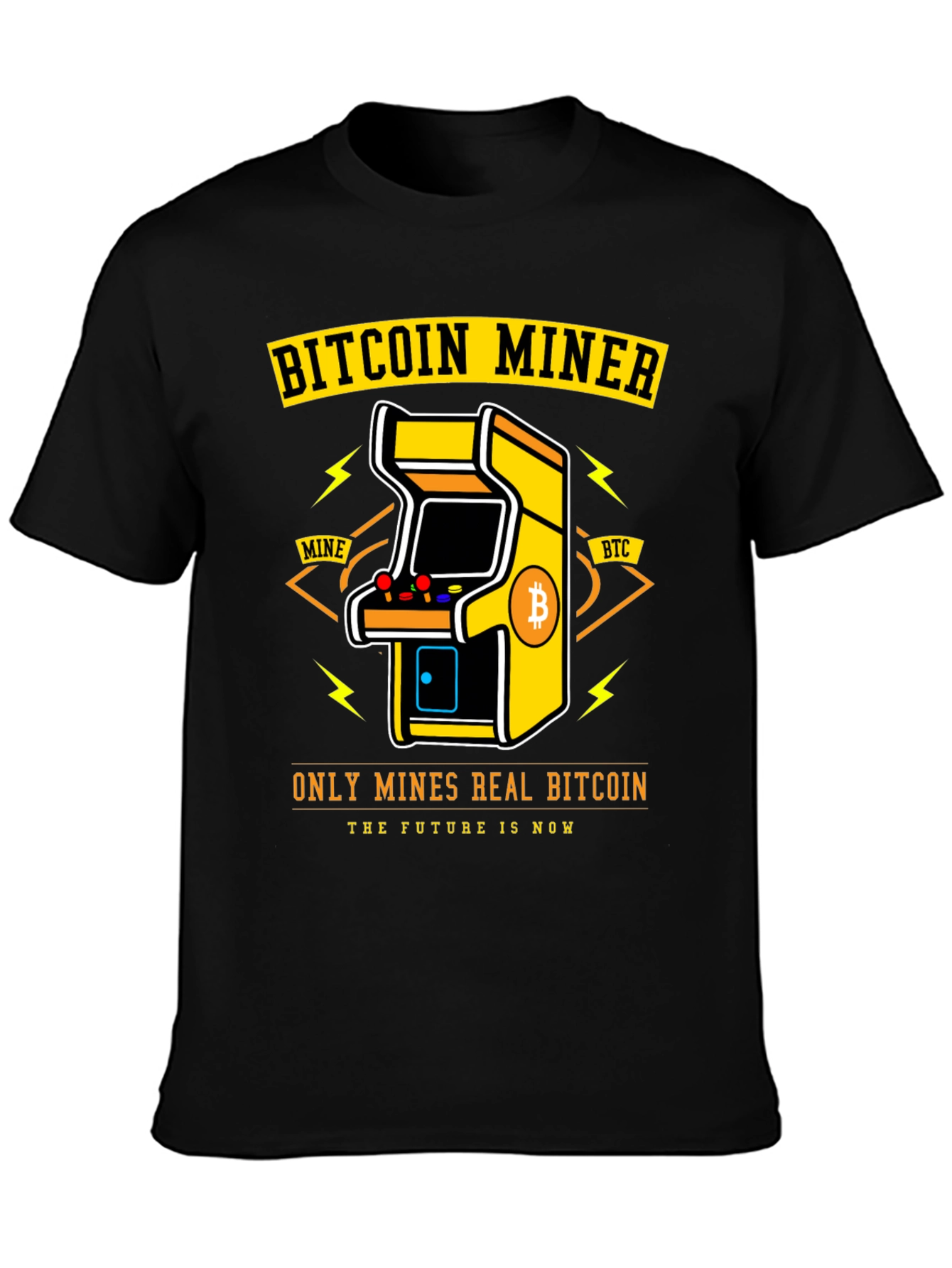 Bitcoin Miner Arcade T-Shirt - Crypto HODL