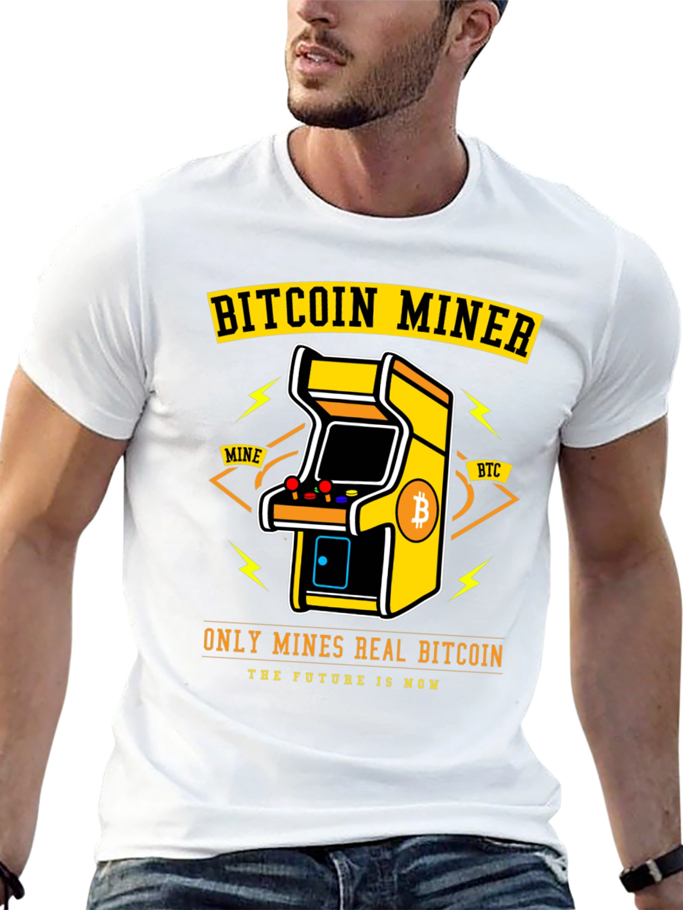 Bitcoin Miner Arcade T-Shirt - Crypto HODL