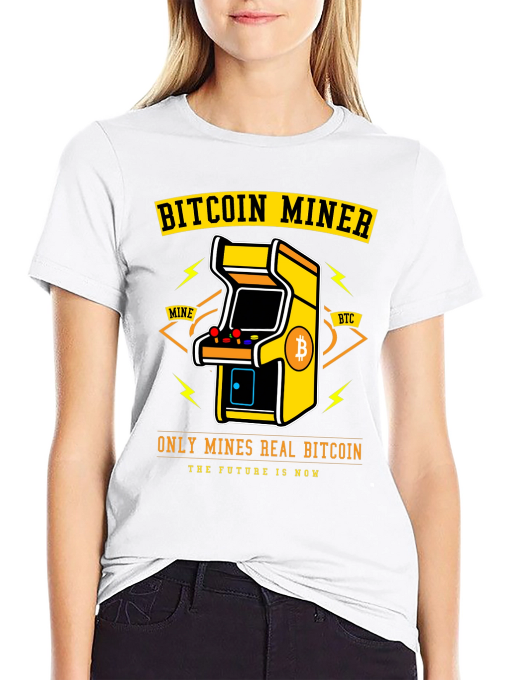 Bitcoin Miner Arcade T-Shirt - Crypto HODL
