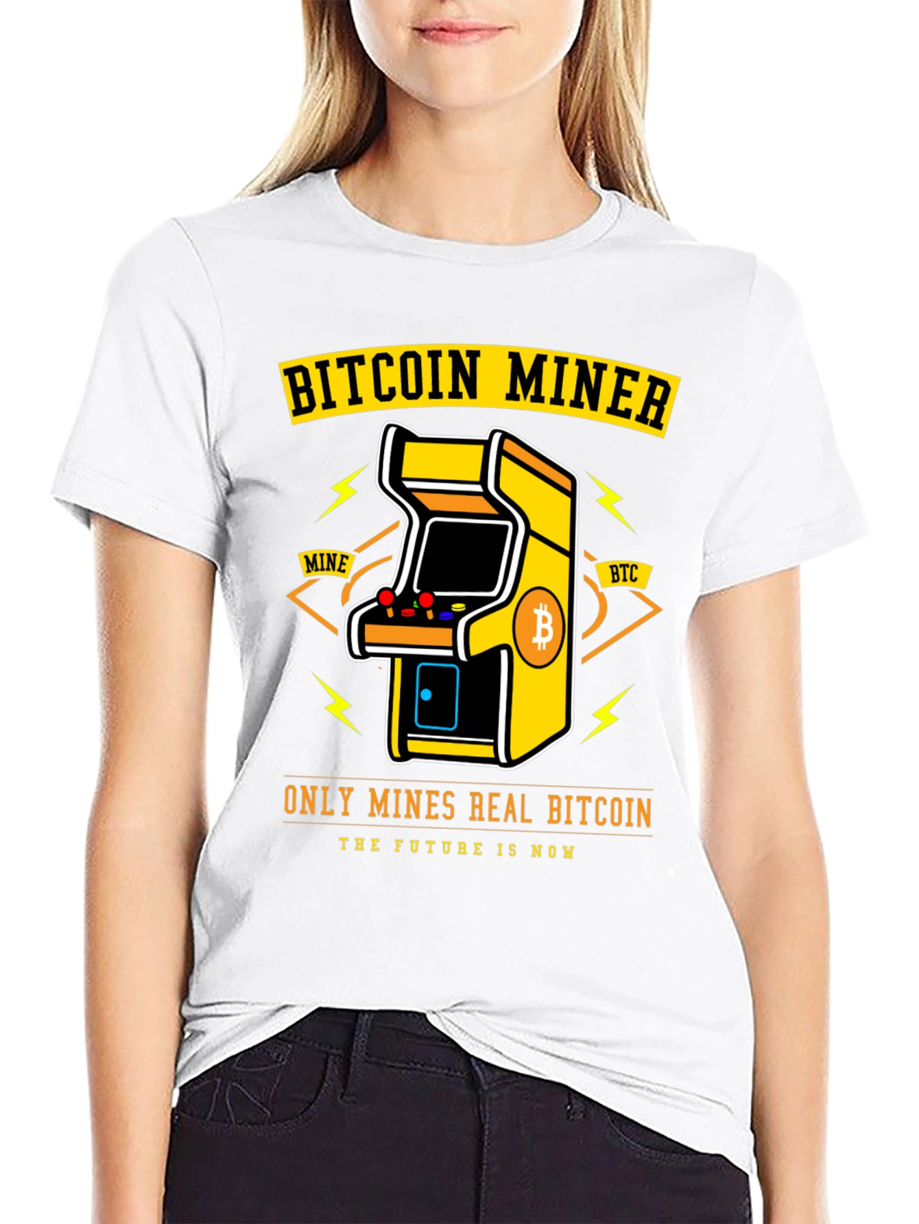 Bitcoin Miner Arcade T-Shirt - Crypto HODL