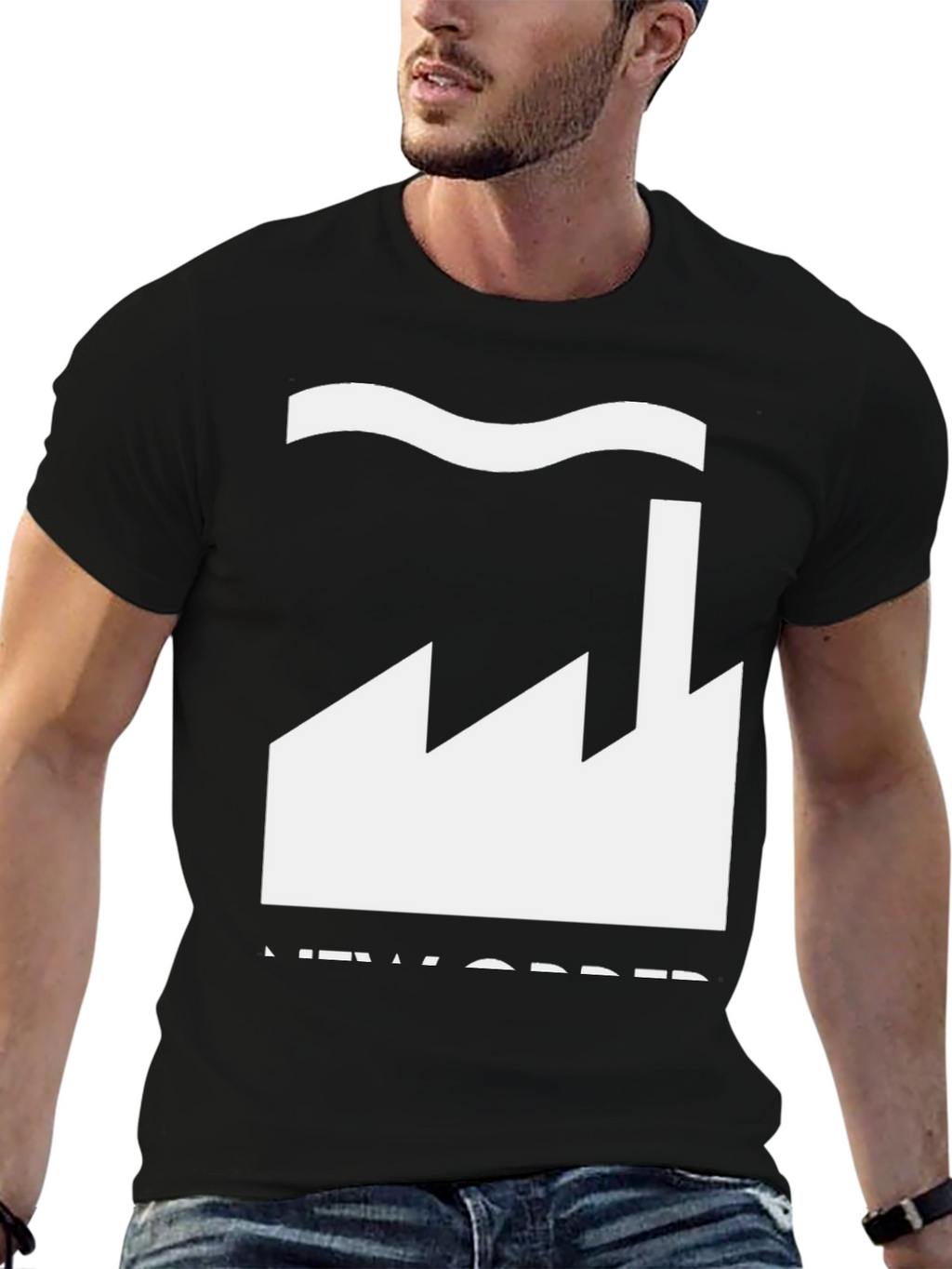New Order Factory Graphic Black T-Shirt