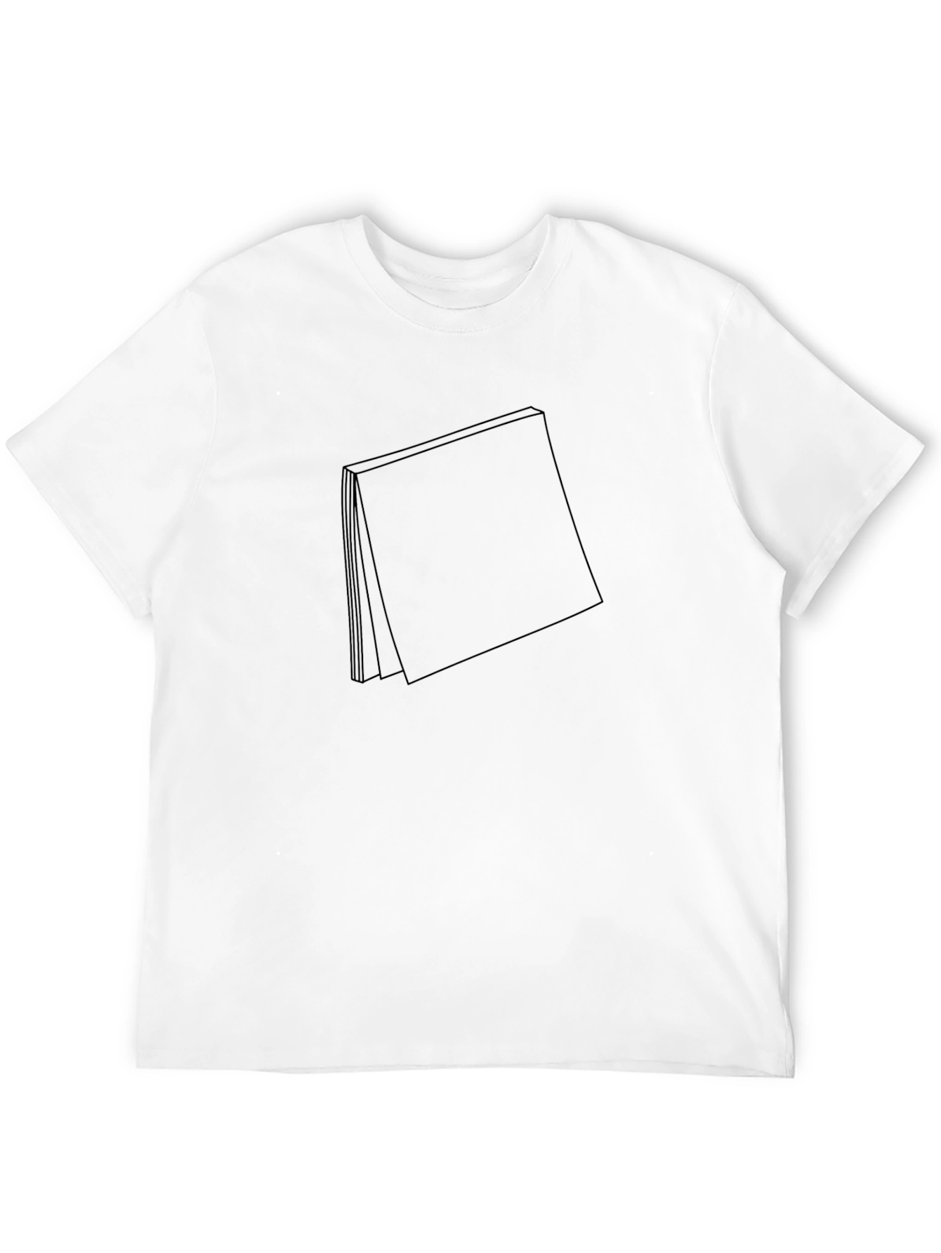 Abstract Black Pocket Design T-Shirt
