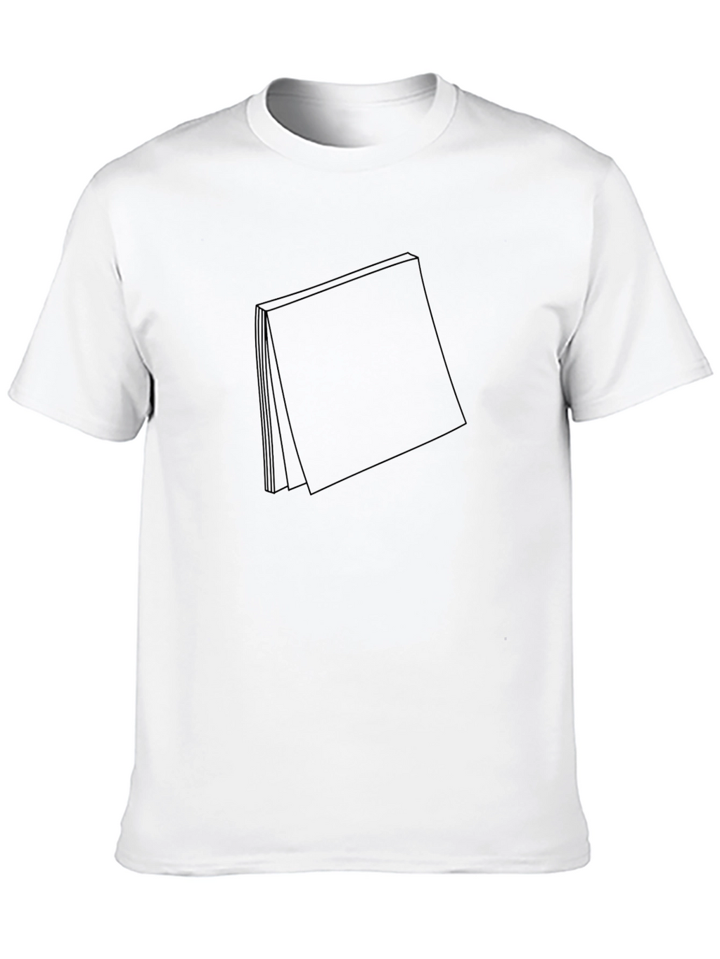 Abstract Black Pocket Design T-Shirt