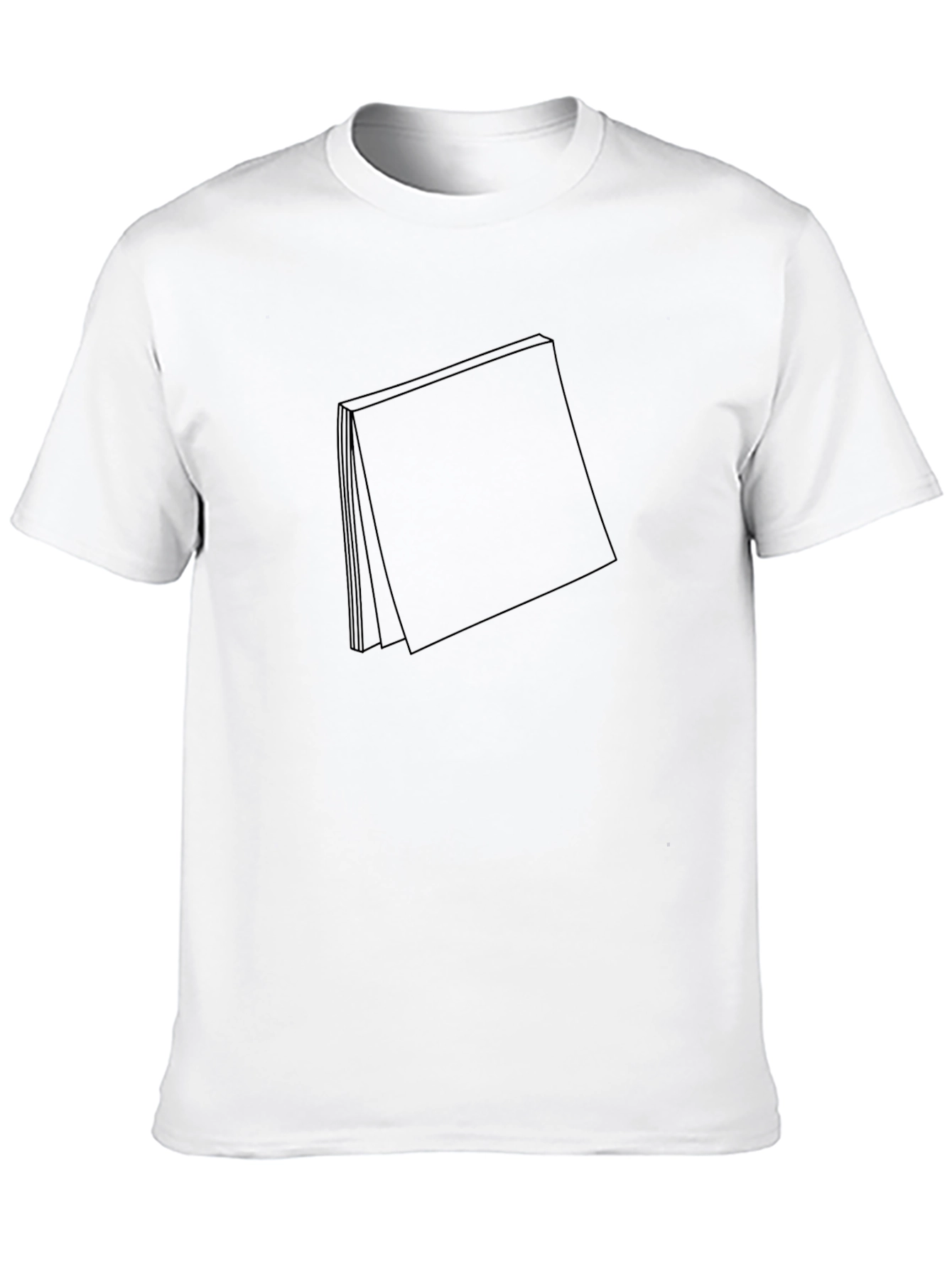 Abstract Black Pocket Design T-Shirt