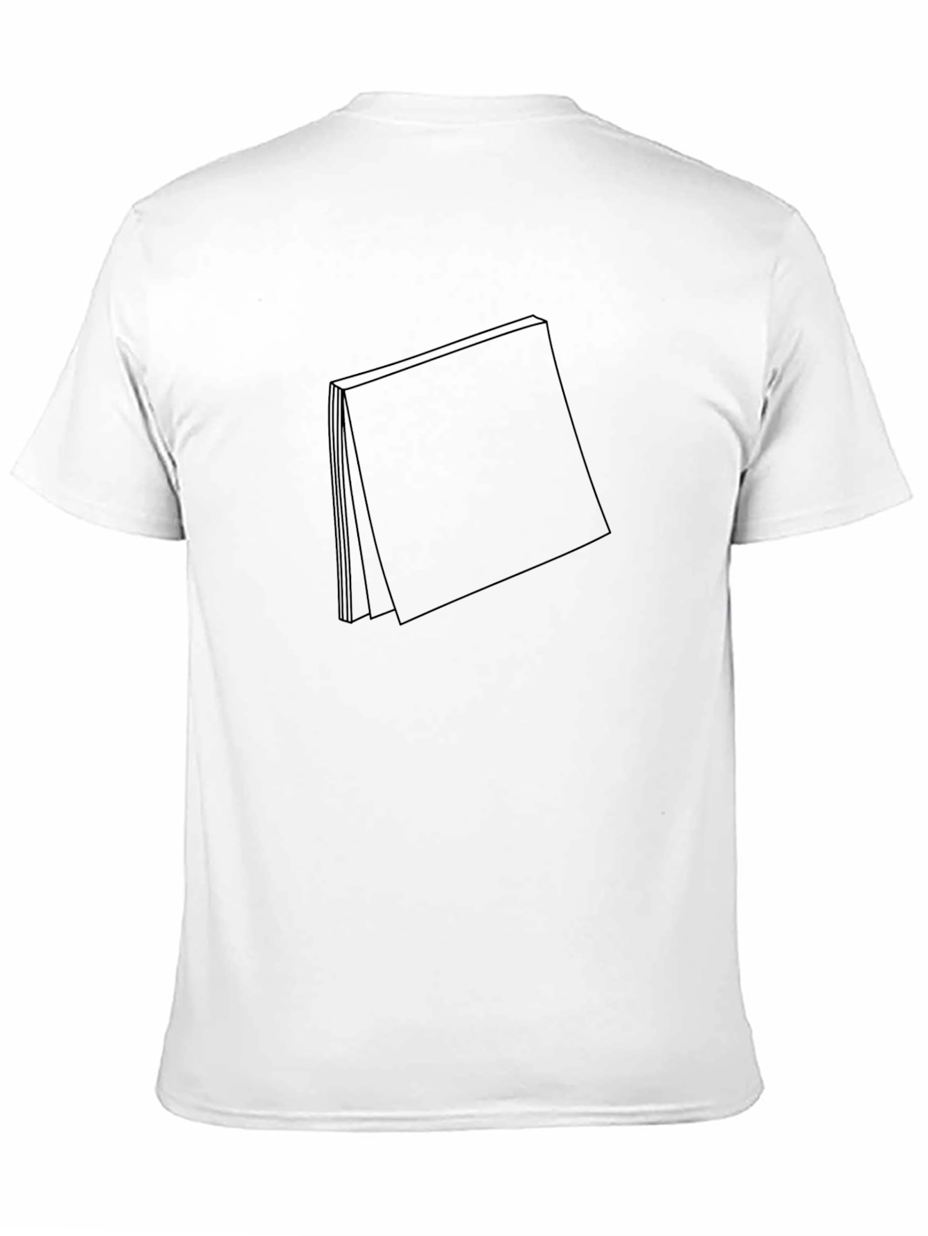 Abstract Black Pocket Design T-Shirt