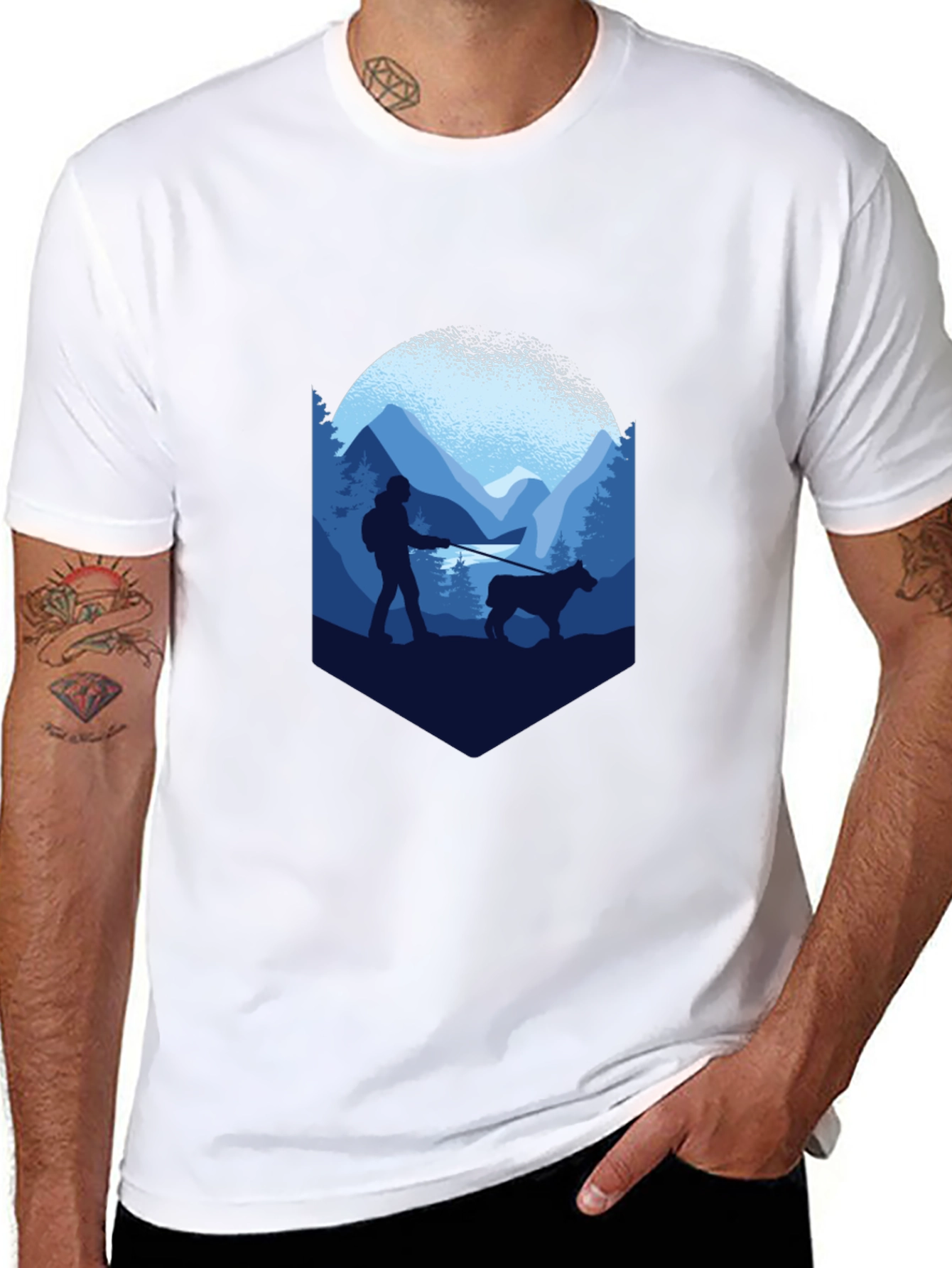 Mountain Hike Graphic T-Shirt - Black