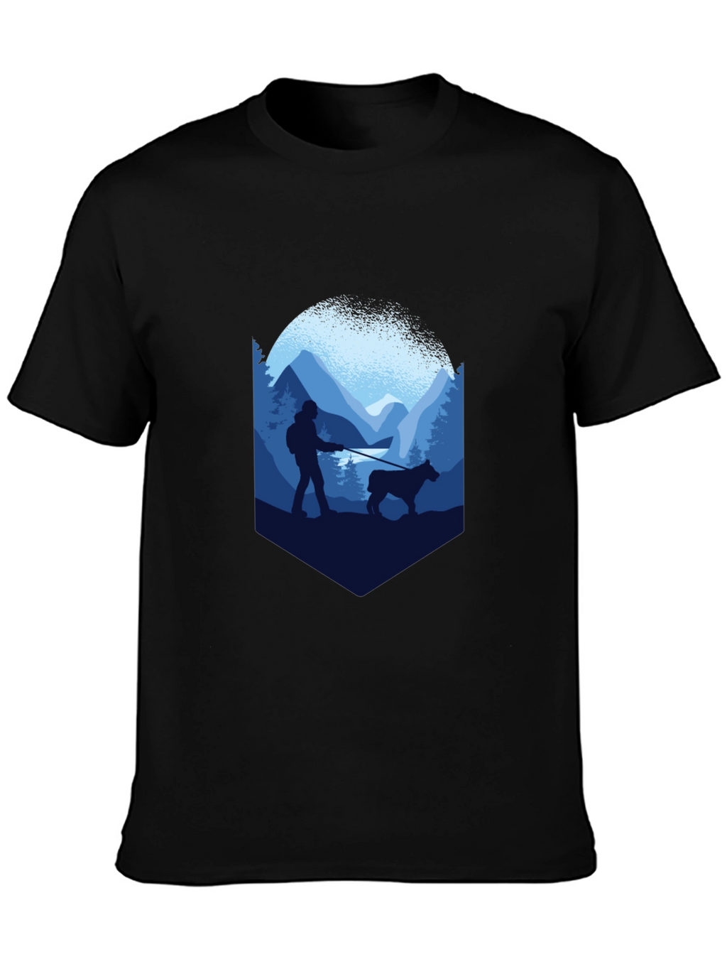Mountain Hike Graphic T-Shirt - Black