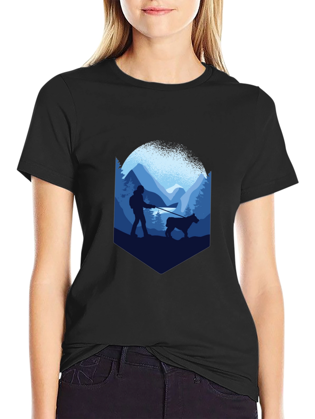 Mountain Hike Graphic T-Shirt - Black