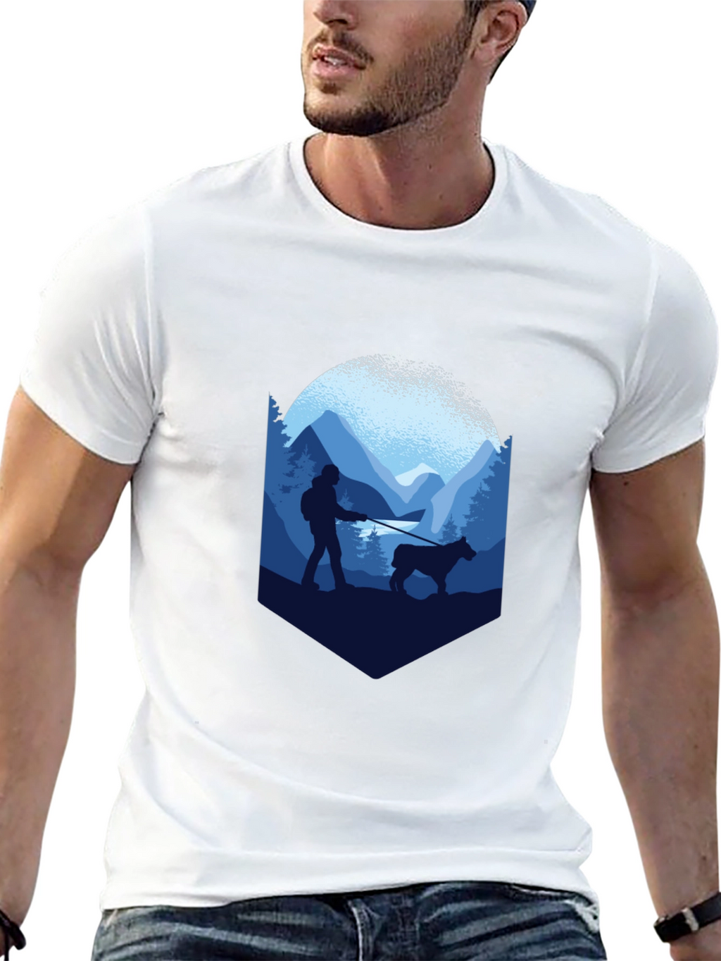 Mountain Hike Graphic T-Shirt - Black