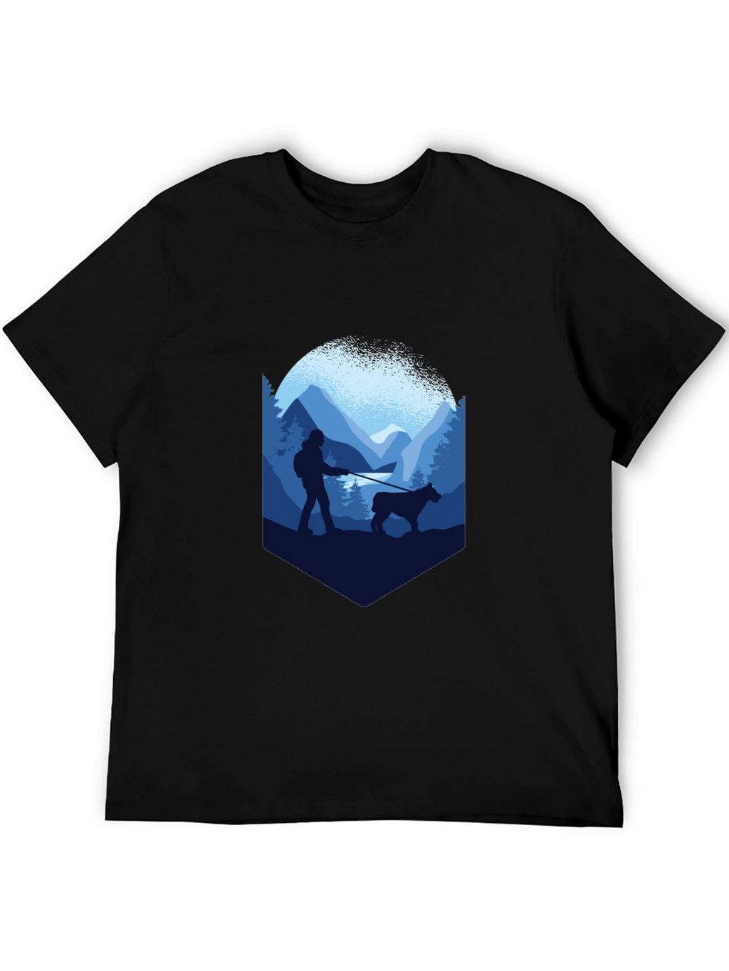 Mountain Hike Graphic T-Shirt - Black