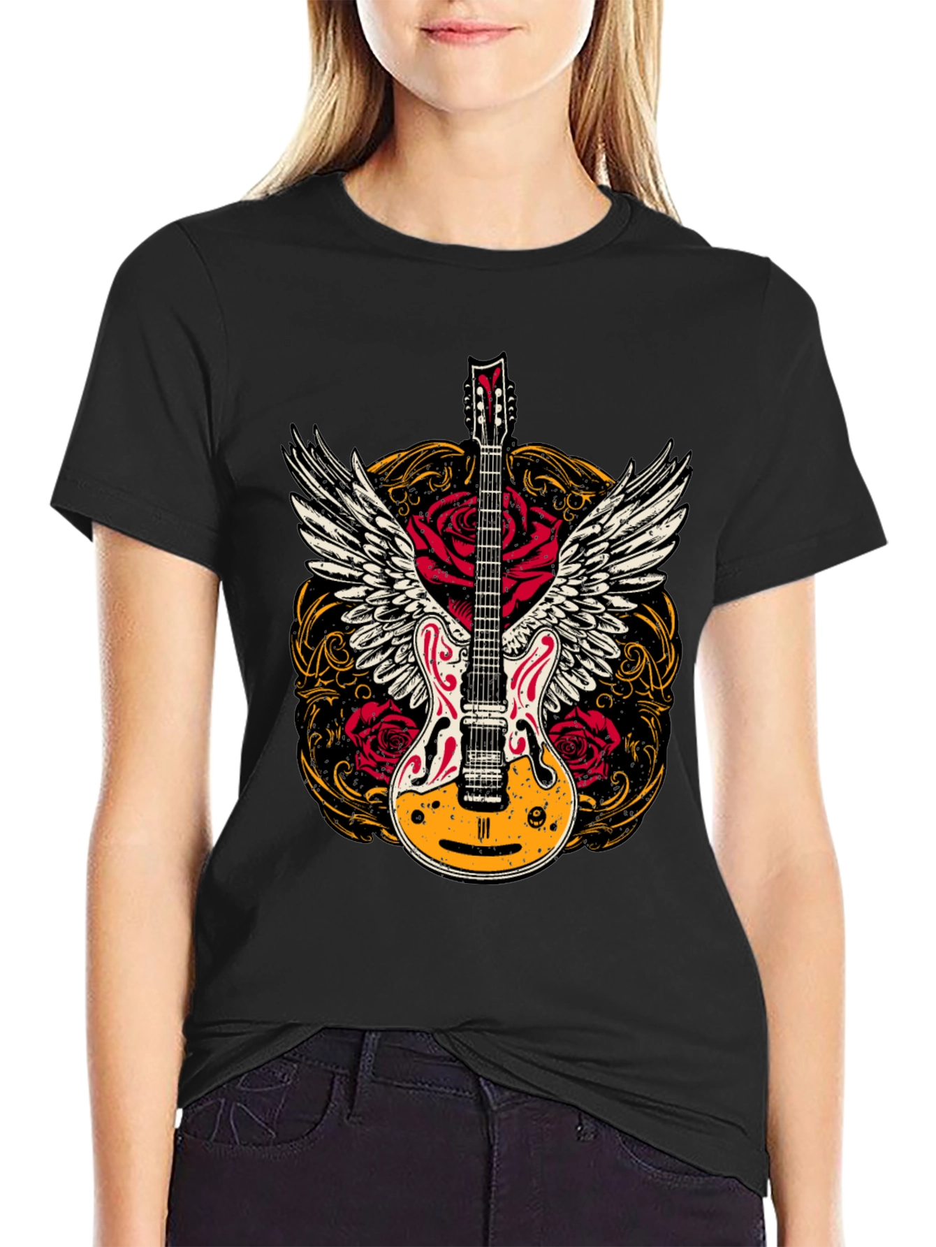 Guitar Wings T-Shirt - Rock n Roll Style!