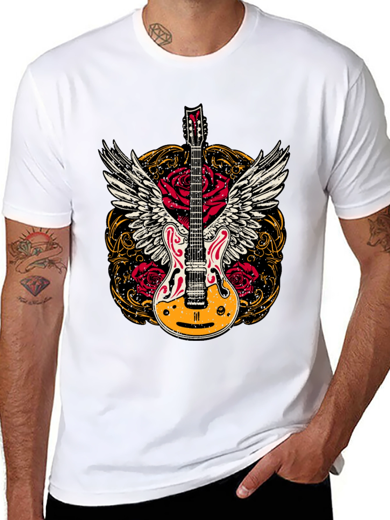 Guitar Wings T-Shirt - Rock n Roll Style!