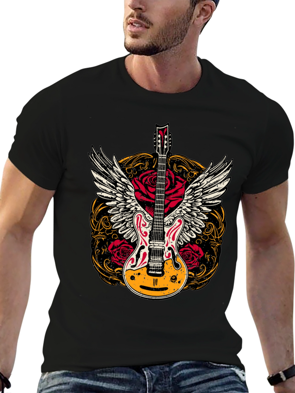 Guitar Wings T-Shirt - Rock n Roll Style!