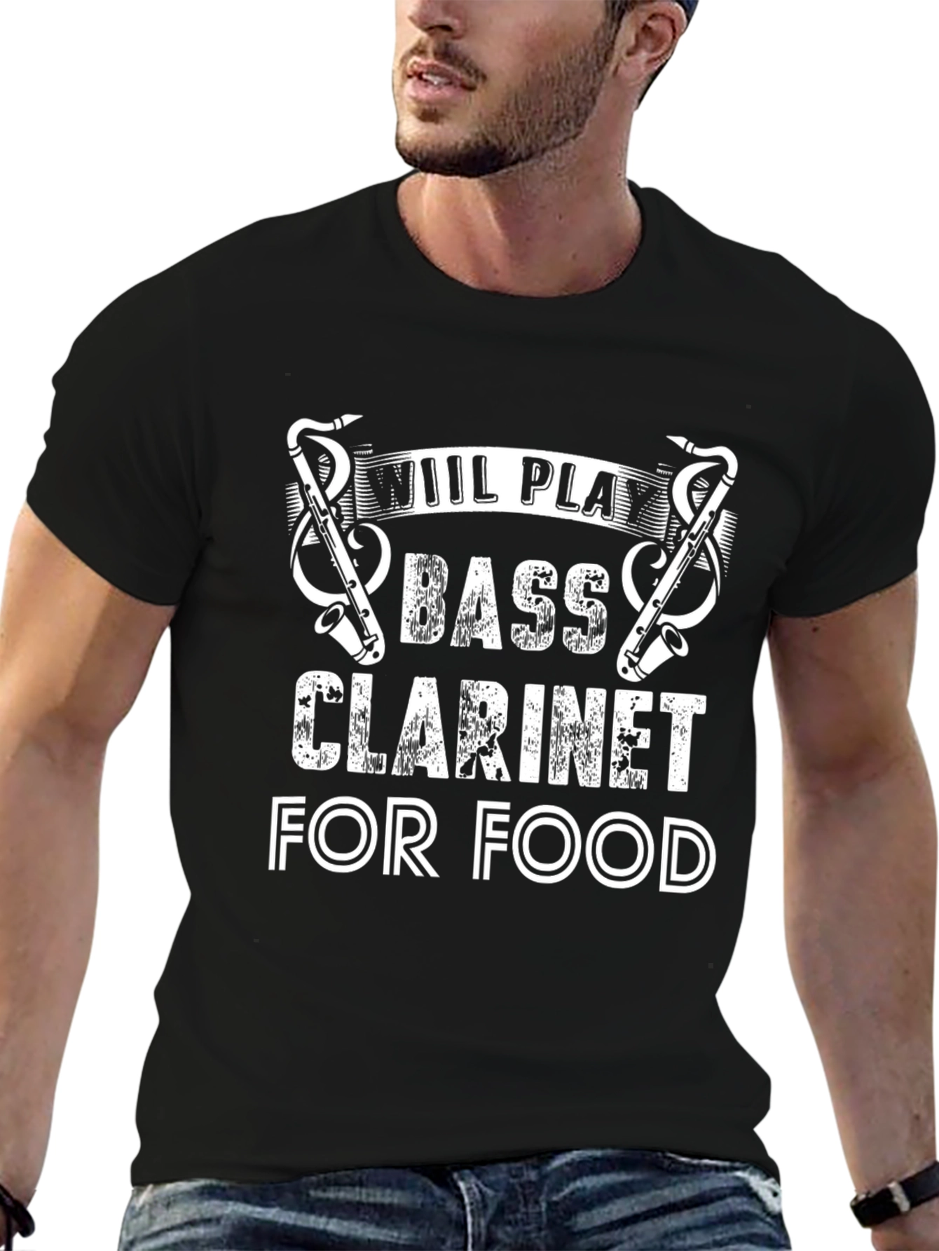 Bass Clarinet Player Graphic Tee - Music Lover Shirt