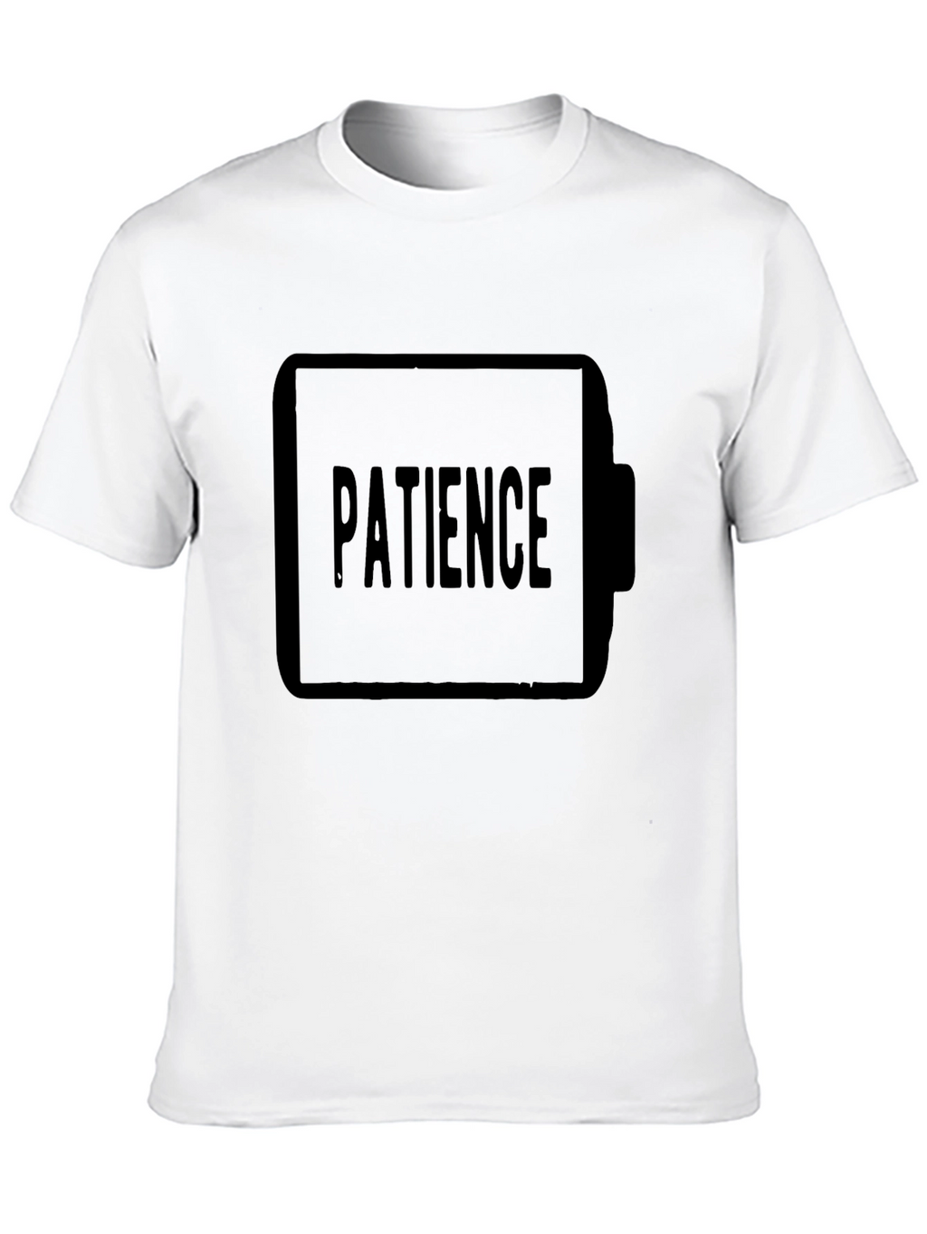Patience Low Battery Black T-Shirt