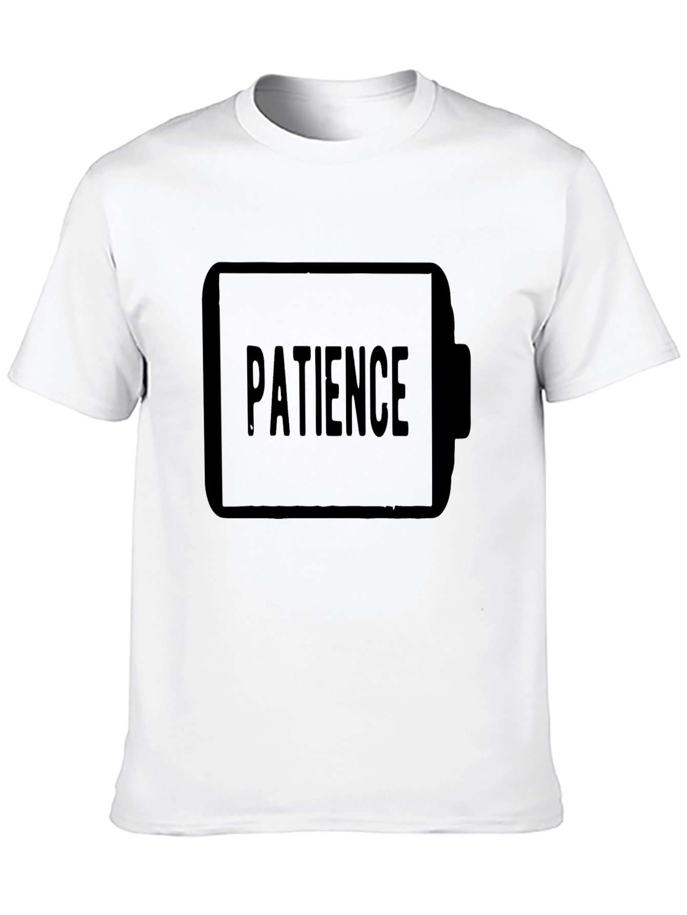 Patience Low Battery Black T-Shirt