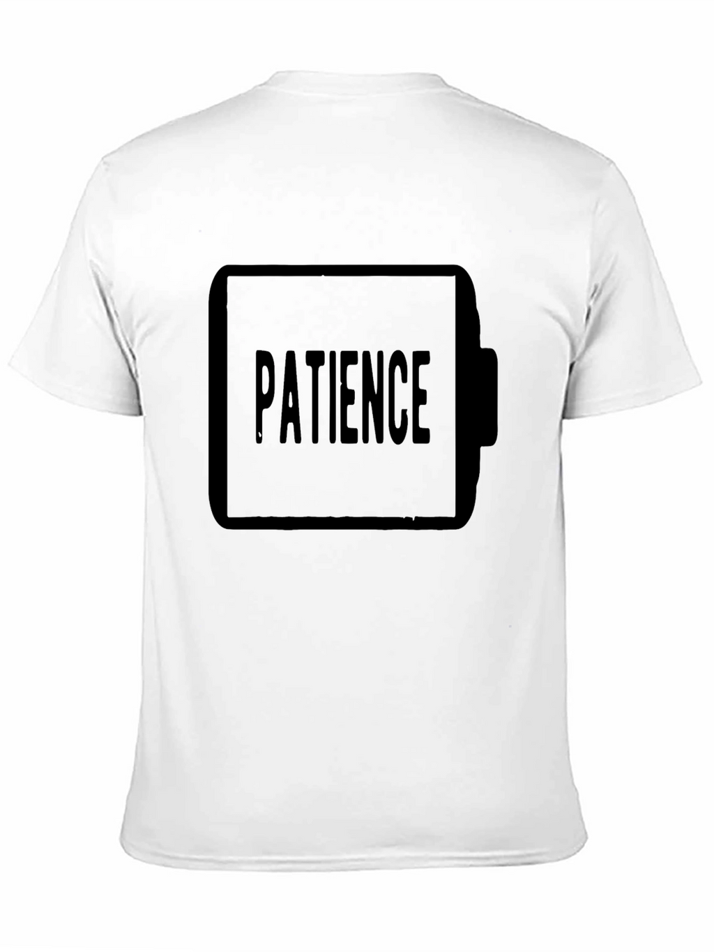 Patience Low Battery Black T-Shirt
