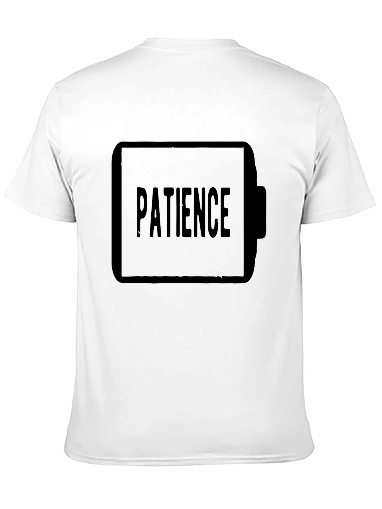 Patience Low Battery Black T-Shirt