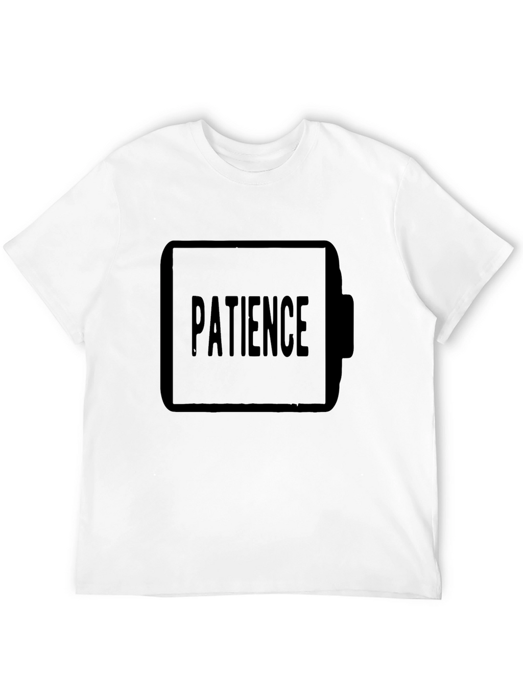 Patience Low Battery Black T-Shirt