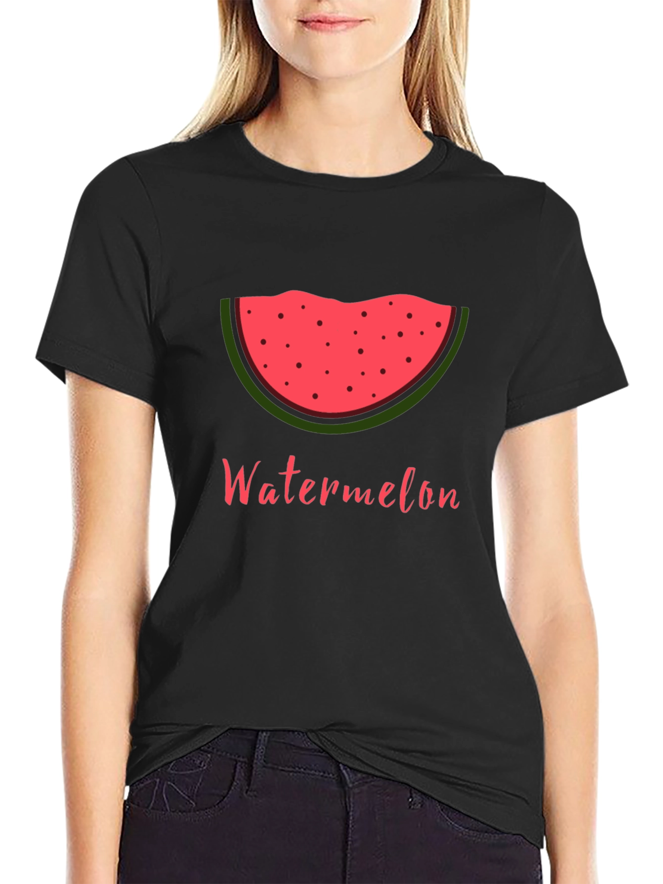 Watermelon Slice Graphic Tee - Summer Fun Shirt