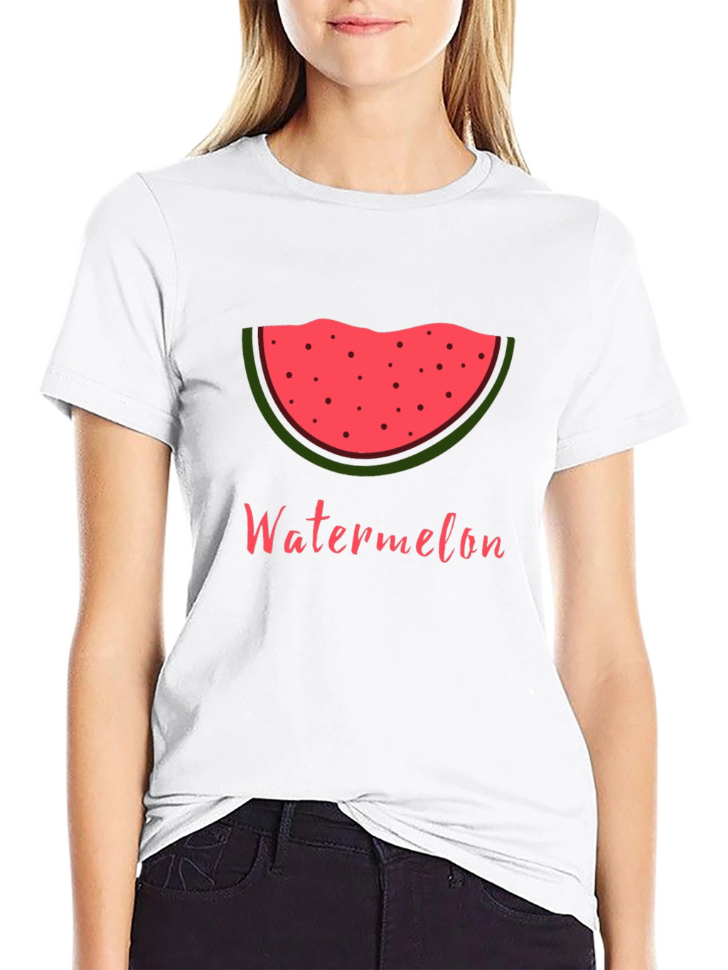 Watermelon Slice Graphic Tee - Summer Fun Shirt