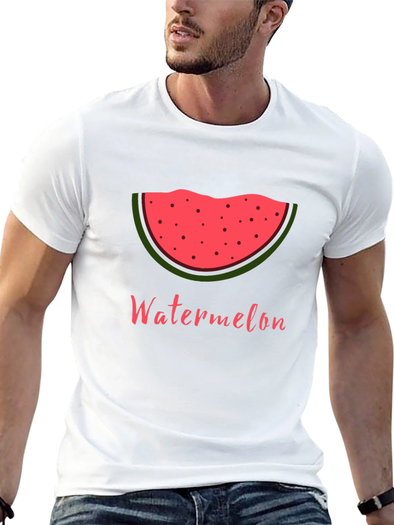 Watermelon Slice Graphic Tee - Summer Fun Shirt