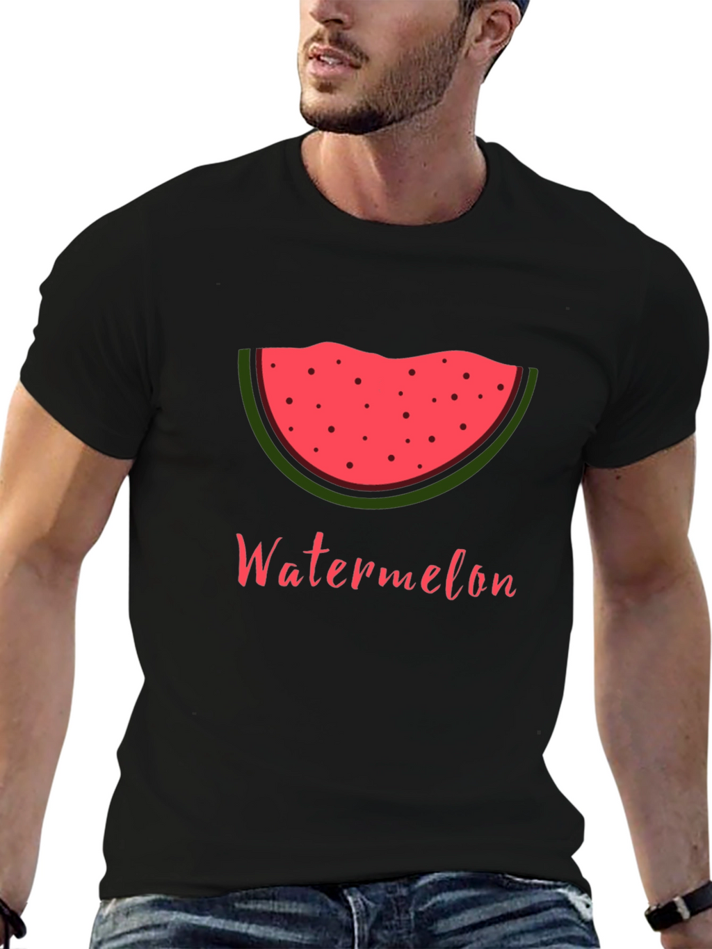 Watermelon Slice Graphic Tee - Summer Fun Shirt
