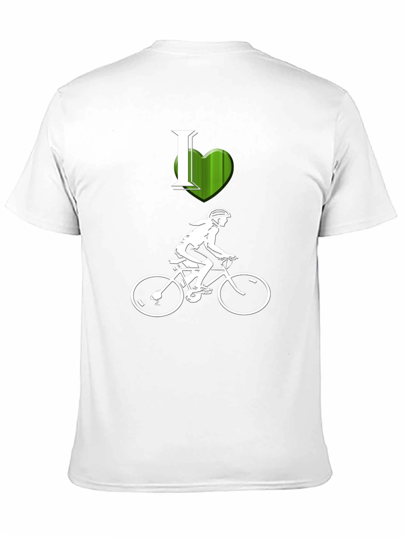 I Heart Cycling T-Shirt - Black Graphic Tee