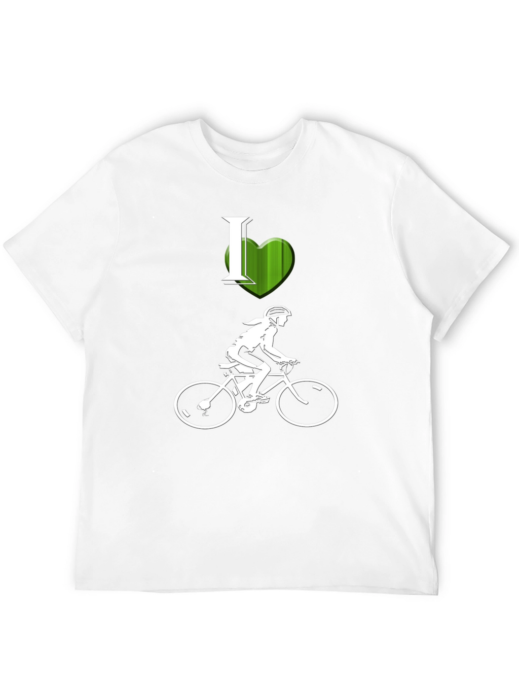 I Heart Cycling T-Shirt - Black Graphic Tee