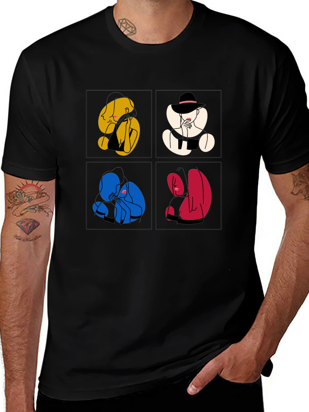 Abstract Art Graphic Tee - Unique Style