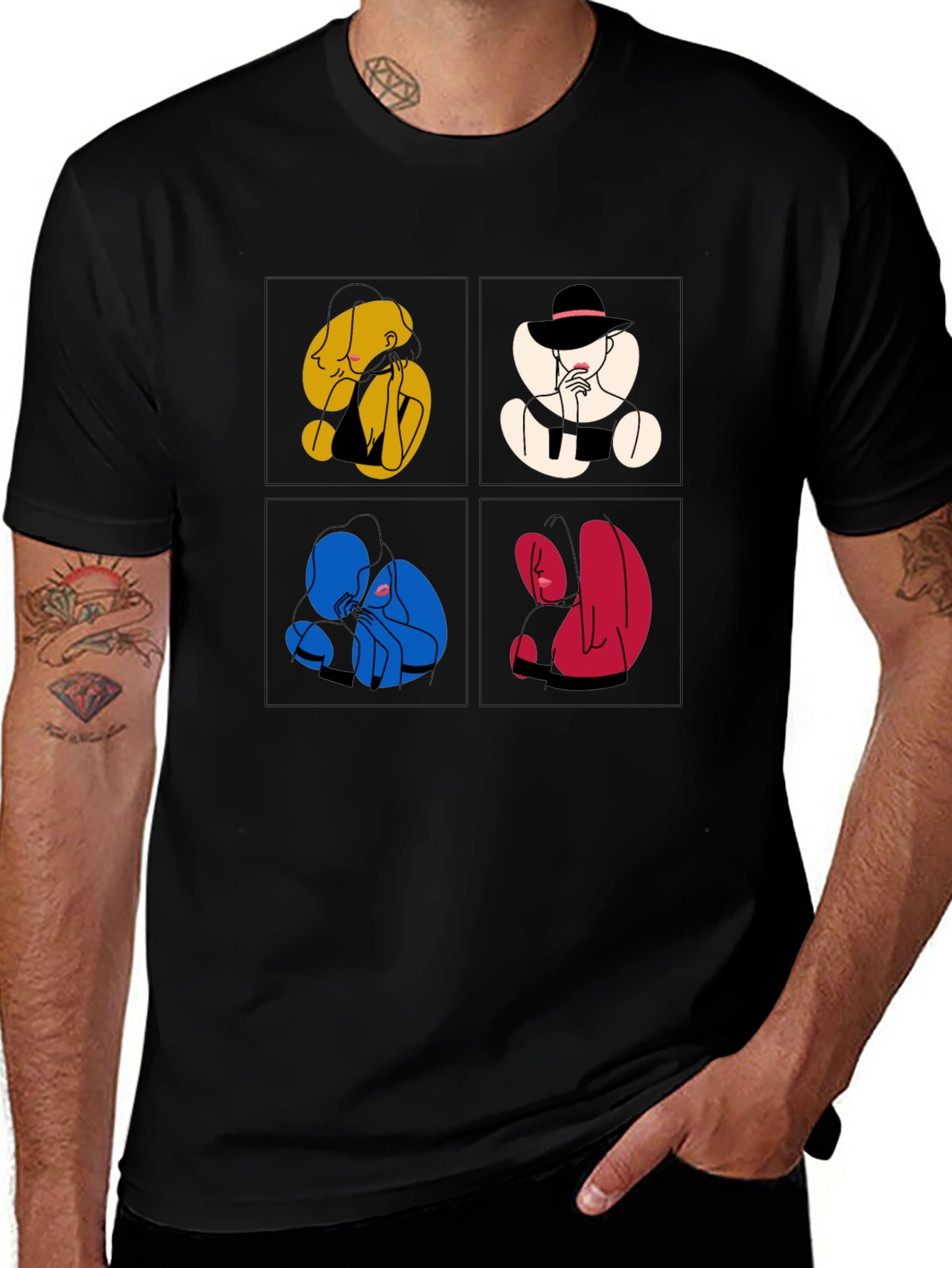 Abstract Art Graphic Tee - Unique Style