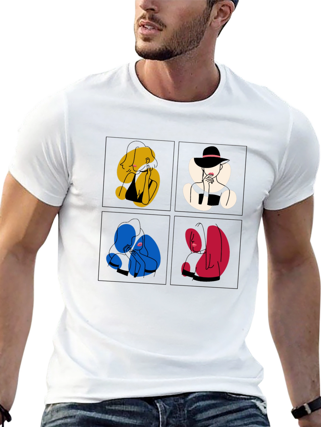 Abstract Art Graphic Tee - Unique Style