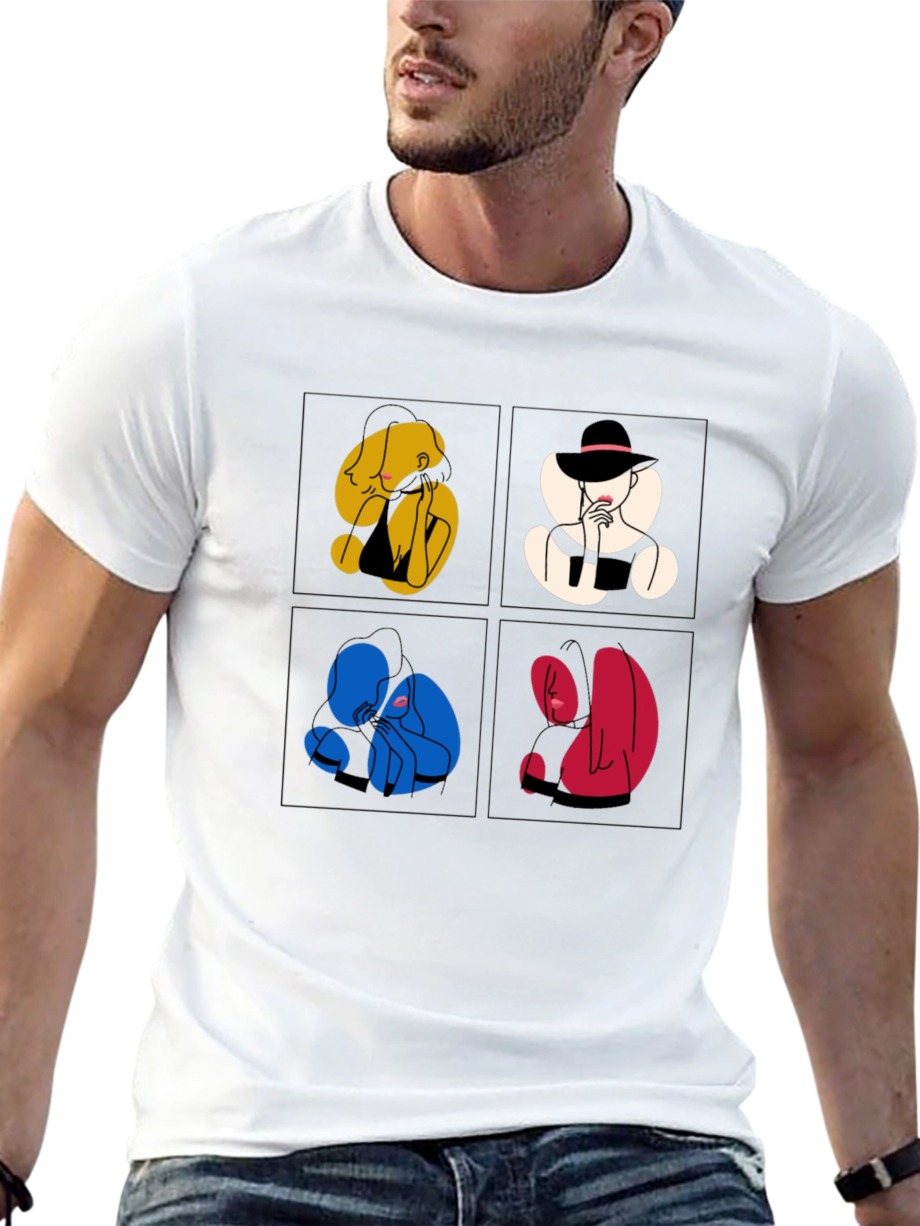Abstract Art Graphic Tee - Unique Style