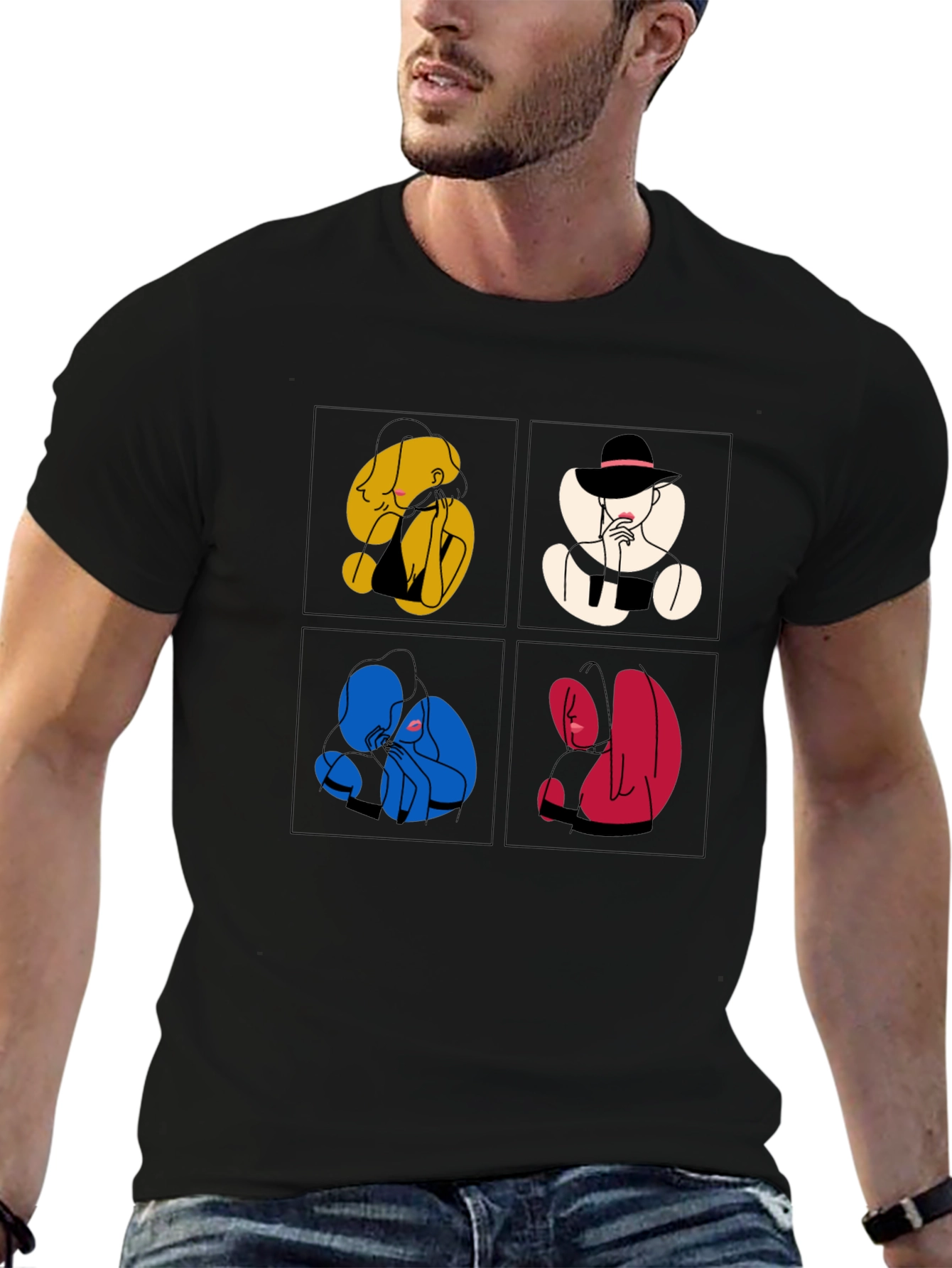 Abstract Art Graphic Tee - Unique Style